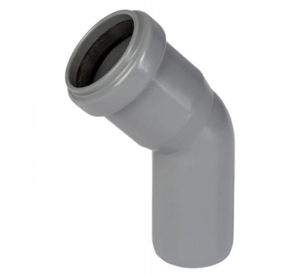 Отвод канализационный внутренний 32 мм/45° Политэк